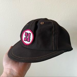 VINTAGE 70’s brown baskin robbins embroidered snapback hat